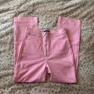 Juicy Couture Pink Crop Flare Jean